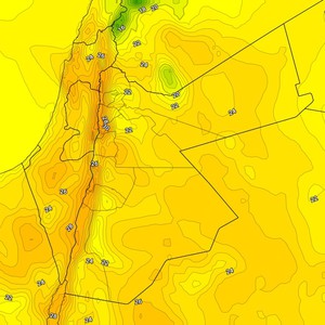 الاردن | ارتفاع على درجات الحرارة المُسجلة مع انتشار السُحب العالية وهبوب الرياح الجنوبية الشرقية