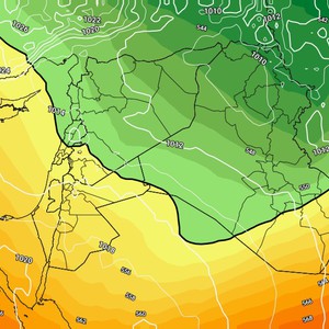 Iraq - Weekend | Temperature fluctuations and showers of rain in some areas and improve the chances of snow on the northern peaks