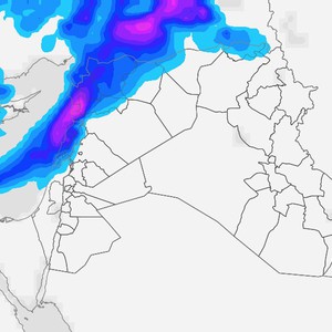 طقس مُتقلب مع زخات من المطر الإثنين، وأمطار رعدية غزيرة مع رياح شديدة السرعة الثلاثاء