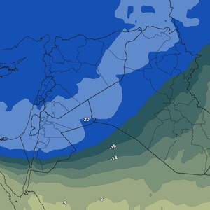 الأردن | أحوال جوية غير مستقرة تؤثر على المملكة خلال عطلة نهاية الأسبوع تجلب الانخفاض على درجات الحرارة وزخات متفرقة من الأمطار 