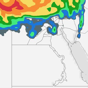 مصر : منخفض جوي يؤثر على البلاد يترافق بزخات مطرية على العديد من المناطق ونشاط كبير في سرعة الرياح الخميس