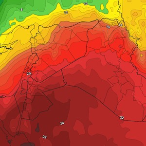 الأردن: تقلبات حرارية حادة مقبلة على المملكة.. منخفض جوي خماسيني جديد الثلاثاء متبوع بكتلة هوائية باردة نسبياً نهاية الأسبوع
