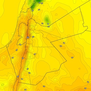الأردن | استمرار تأثر المملكة بامتداد منخفض البحر الأحمر يوم السبت مع ظهور السُحب على ارتفاعات مُختلفة