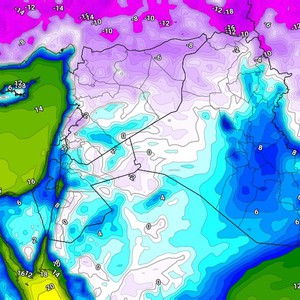 العراق | المرتفع الجوي السيبيري يتسبب بتشكل الصقيع والإنجماد بشكل واسع النطاق إعتباراً من ليل الجمعة/السبت