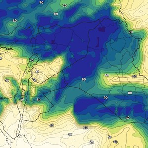 الكويت - نهاية الأسبوع | طقس رطب مع إنتشار السُحب وفرصة محدودة لزخات محلية من الأمطار على بعض المناطق 