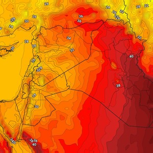 الأردن | انخفاض على درجات الحرارة وطقس صيفي اعتيادي الأربعاء