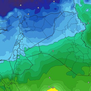 العراق - نهاية الأسبوع | استمرار هطول الأمطار والثلوج فوق المرتفعات الشمالية مع تشكل واسع للإنجماد