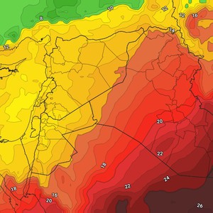 الأردن | إزدياد تأثر المملكة بالمُنخفض الجوي المُبكر والمُصنف من الدرجة الأولى (الأضعف) مساء الخميس ونهار الجمعة     