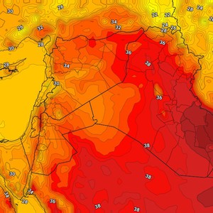 العراق: المزيد من الإنخفاض على درجات الحرارة في أغلب المناطق نهاية الأسبوع الحالي