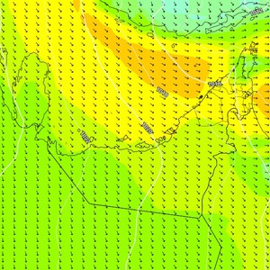 الإمارات - المركز الوطني | رياح قوية وامواج شديدة الاضطراب في الخليج العربي الأيام القادمة 