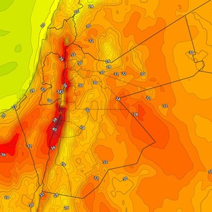 الأردن | ازدياد تأثير الكتلة الهوائية الدافئة على المملكة مطلع الأسبوع القادم و أحوال جوية خماسينية الأحد