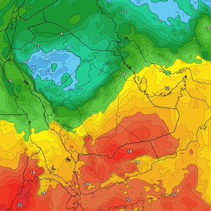Arabie saoudite : Une masse d&#39;air très froid provoque d&#39;importants changements météorologiques.