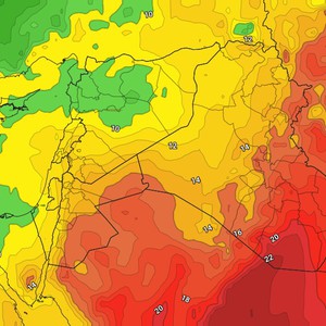 الأردن-بعد المنخفض الجوي | عودة ارتفاع على درجات الحرارة يومي الجمعة والسبت بالتزامن مع حالة من عدم الاستقرار 