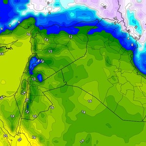 العراق | طقس بارد الثلاثاء واحوال جوية غير مُستقرة على المناطق الشمالية ليلاً 