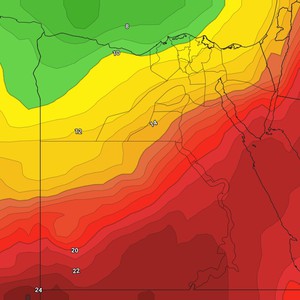 مصر | استمرار تأثير الكتلة الحارة نهار الأربعاء و انخفاض ملموس على درجات الحرارة بدءاً من ليلة الأربعاء/الخميس