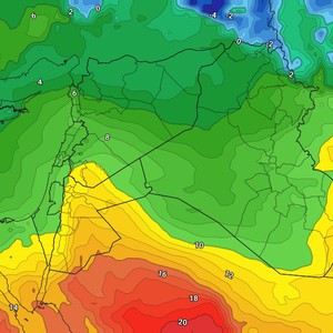 The extension of the Red Sea trough is bringing active easterly winds ahead of the expected weather fluctuations this month.