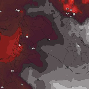 الاردن | انتهاء شهر يوليو بدرجات حرارة أعلى من مُعدلاتها واجواء حارة نسبياً إلى حارة 