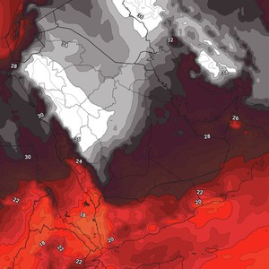 اليمن | احوال جوية غير مُستقرة وامطار رعدية غزيرة على بعض المناطق خلال عيد الأضحى المُبارك 