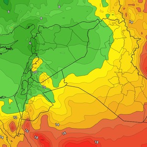 العراق | انخفاض على درجات الحرارة وطقس يميل للبرودة ليلاً الأيام القادمة