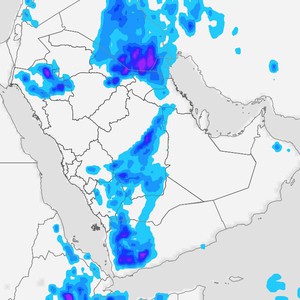 Golfe Persique | Les perturbations météorologiques et les orages se concentrent sur l&#39;Arabie saoudite et le Koweït, et s&#39;étendront ensuite à d&#39;autres pays après le milieu de la semaine.Détails