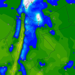 الأردن | استمرار تأثير الكتلة الهوائية شديدة البرودة على المملكة السبت