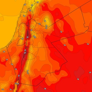 الأردن | درجات حرارة حول مُعدلاتها السبت مع ظهور السُحب على ارتفاعات مُتوسطة ومُنخفضة