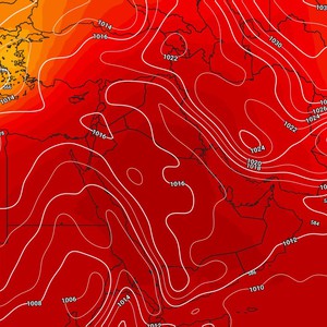 استمرار تعمق منخفض البحر الأحمر 