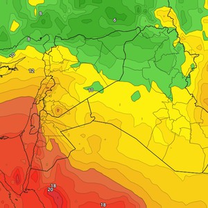 الأردن - نهاية الأسبوع | المزيد من الإنخفاض على درجات الحرارة الجمعة وكتلة هوائية دافئة تقترب من المملكة السبت
