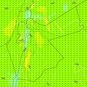 الأردن | رياح نشطة وتنبيه من مُوجات غُبارية مُحتملة على المناطق الصحراوية خاصه الجمعة 