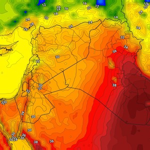 العراق | ازدياد تأثير الكتلة الهوائية الحارة الخميس والجمعة والحرارة تلامس ال40 مئوية في بغداد    