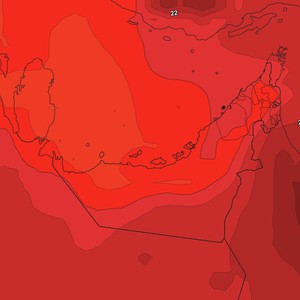 الإمارات - نهاية الأسبوع | طقس حار نسبياً إلى حار مع هبوب الرياح الشمالية الغربية