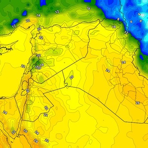 العراق | انخفاض على درجات الحرارة الثلاثاء مع ظهور السُحب على ارتفاعات مُتوسطة وعالية 