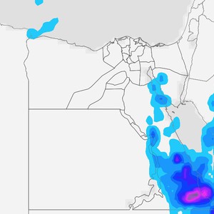 مصر | تأثيرات  قوية لحالة من عدم الاستقرار الجوي على جنوب شرق البلاد وتنبيه من تشكل السيول