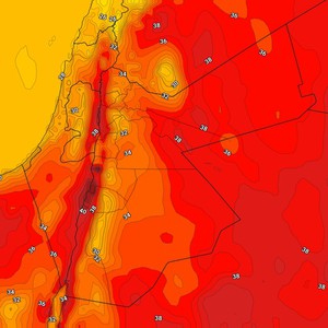 الأردن | طقس صيفي اعتيادي إلى حار نسبيًا في عموم المناطق يوم السبت
