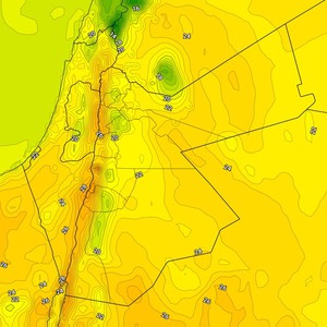 الأردن | تراجع تأثير الكتلة الهوائية الباردة نسبياً السبت وارتفاغ طفيف على درجات الحرارة   