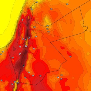 الأردن | ازدياد تأثير الكتلة الهوائية الحارة يوم السبت 14-5-2022