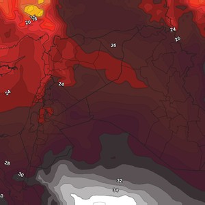 الأردن - نهاية الأسبوع | كتلة هوائية حارة نسبياً وارتفاع مُتزايد على درجات الحرارة     
