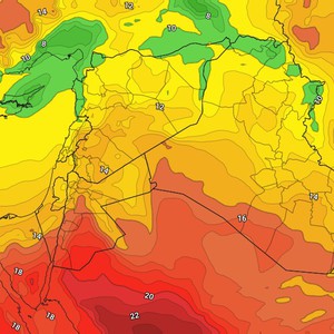 Jordan: Weather forecast and expected temperatures for Tuesday and Wednesday, God willing.