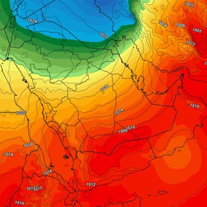 الكويت | رياح باردة تندفع صوب الكويت الأربعاء والخميس والطقس يُصبح بارد جداً ليلاً 