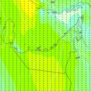 الإمارات | البوارح تشتد وطقس مُغبر مع تدني مدى الرؤية الأفقية يومي الأربعاء والخميس على بعض المناطق