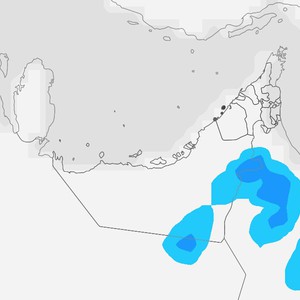 الإمارات | سُحب رعدية على بعض المناطق الداخلية تصحب بنشاط كبير على سرعة الرياح الثلاثاء