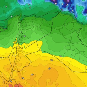 الأردن - نهاية الأسبوع | استمرار تأثير المرتفع الجوي على المملكة وطقس مُستقر ولطيف في الأماكن المُنخفضة 