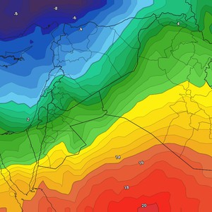 العراق - نهاية الأسبوع | ارتفاع متصاعد على درجات الحرارة لكن مع استمرار الليالي الباردة 