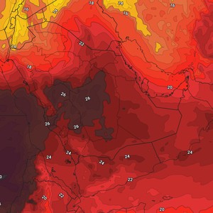 الكويت - نهاية الأسبوع | ارتفاع على درجات الحرارة وفرص الأمطار الرعدية مُستمرة  