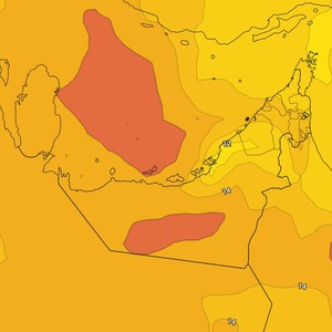 الإمارات - المركز الوطني | طقس صحو إلى غائم جزئيا مع فرصة هطول أمطار خفيفة على بعض المناطق