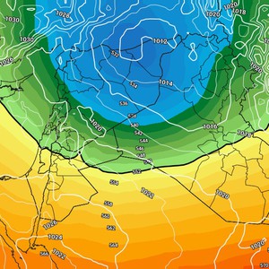 العراق | تفاصيل اولية حول مُنخفض جوي جديد وكتلة هوائية قطبية قارسة البرودة الأربعاء 
