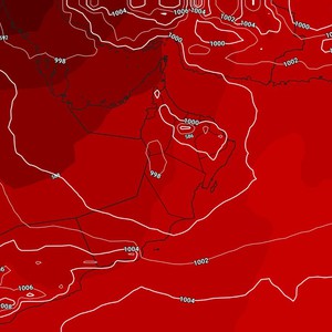 الإمارات - المركز الوطني للأرصاد | الدولة تتأثر بامتداد منخفض جوي سطحي و في طبقات الجو العليا