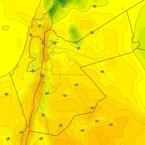 الاردن | ارتفاع على درجات الحرارة السبت مع بقاء الطقس مائلاً للبرودة