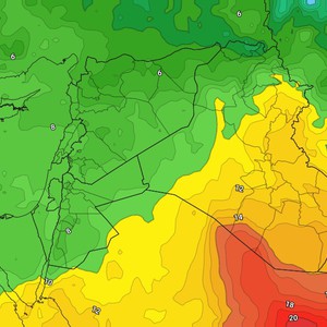 العراق | امتداد مُنخفض جوي وتجدد فُرص الأمطار مع مُنتصف الأسبوع