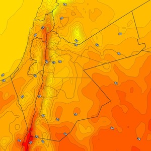 الأردن | انخفاض قليل على درجات الحرارة السبت مع ظهور كميات من السُحب المُتوسطة والعالية      